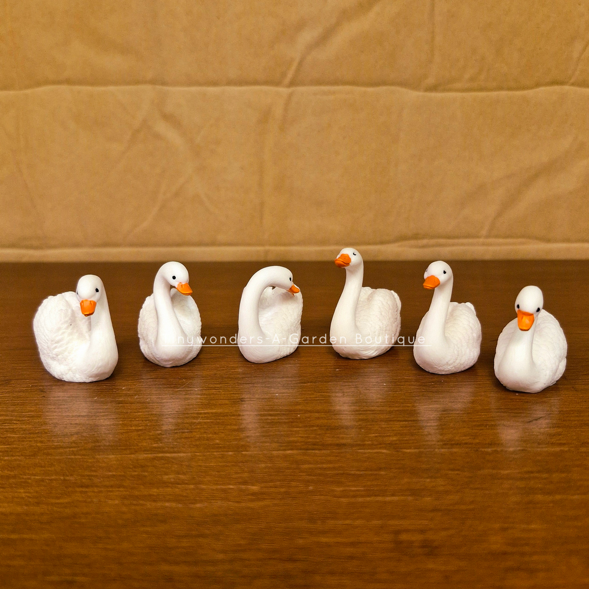 #598 swans new ( Set Of 2 ) Random Design