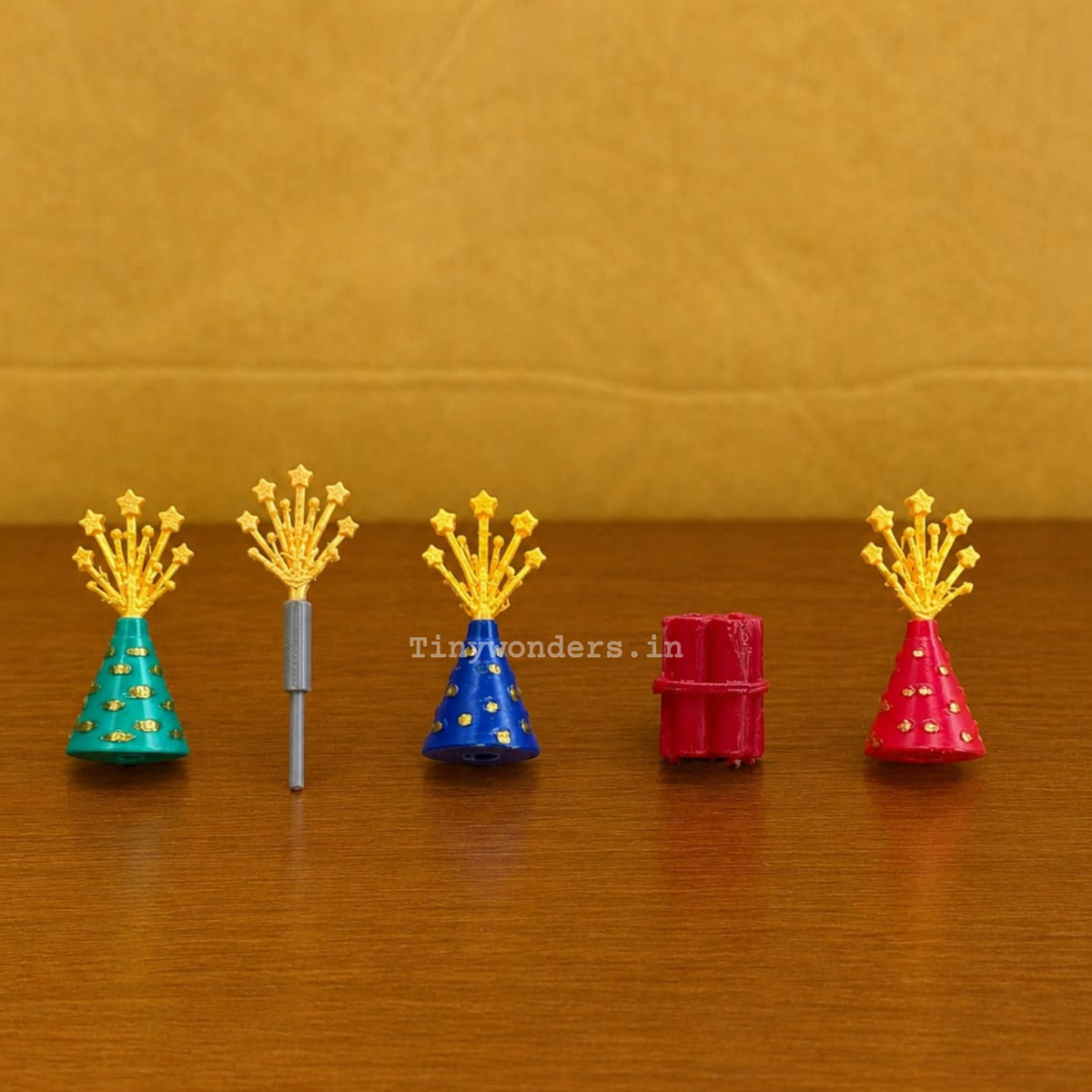 #201 Deepawali Miniature Crackers ( Set Of 3 ) Random Colour