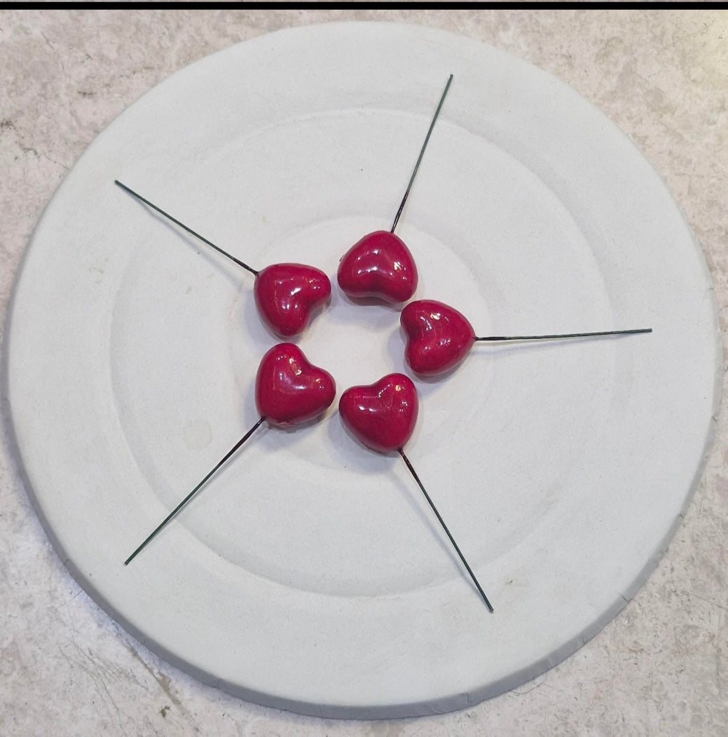 #491 Heart Pin Toys (Set of 5 Stick)