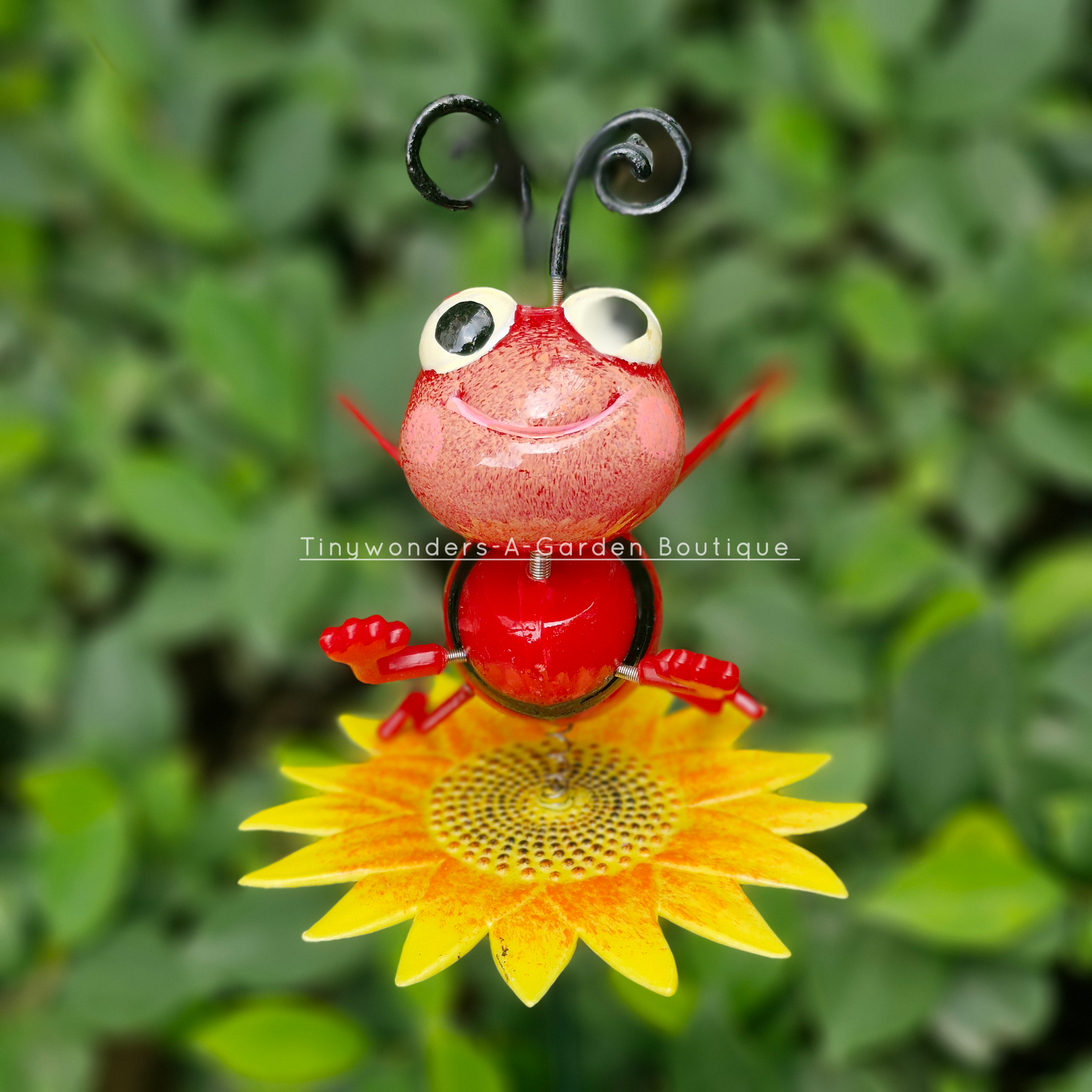 #S54 Smiling Bee On Sunflower ( Set Of 2 )