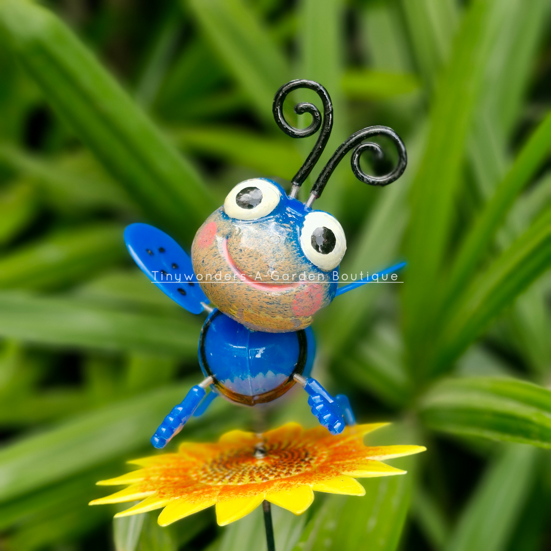 #S54 Smiling Bee On Sunflower ( Set Of 2 )