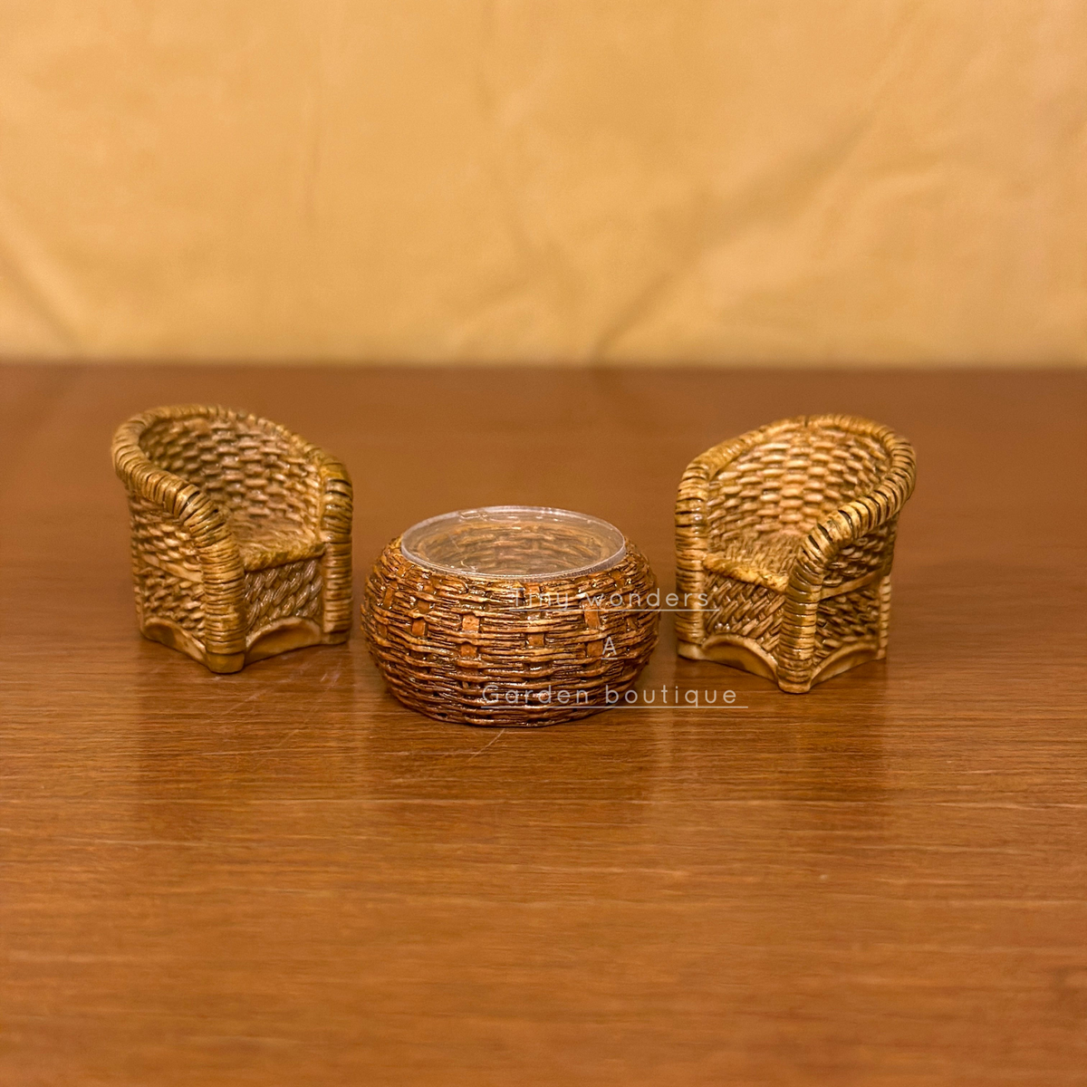 #047 Miniature Sofa Set ( set of 3) Random Design