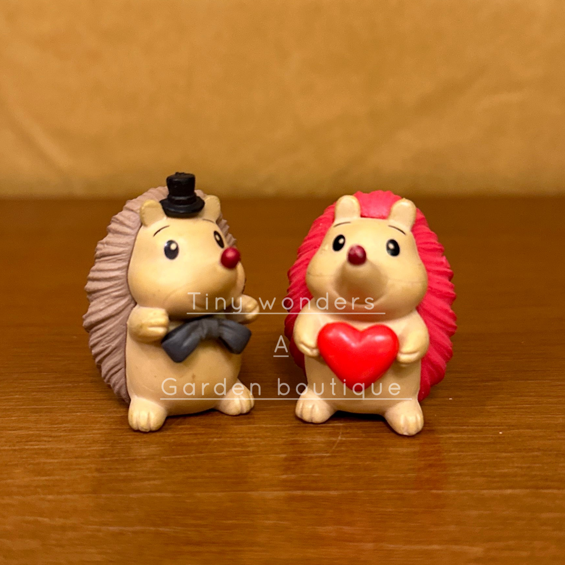 #005 Hedgehog Couple (Set Of 2) random colour