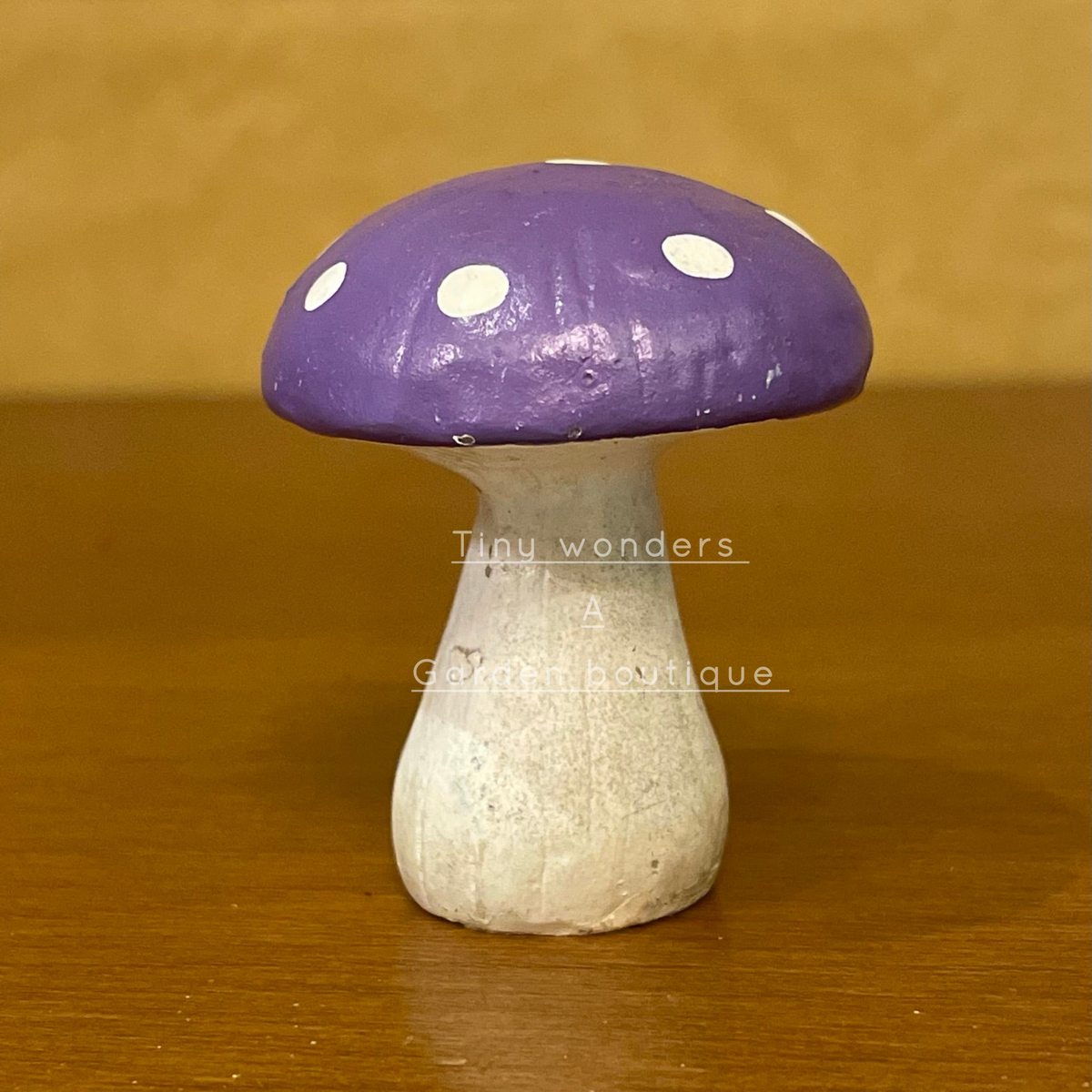 #033 Miniature Mushroom ( Set Of 3 ) Purple, Red , Yellow