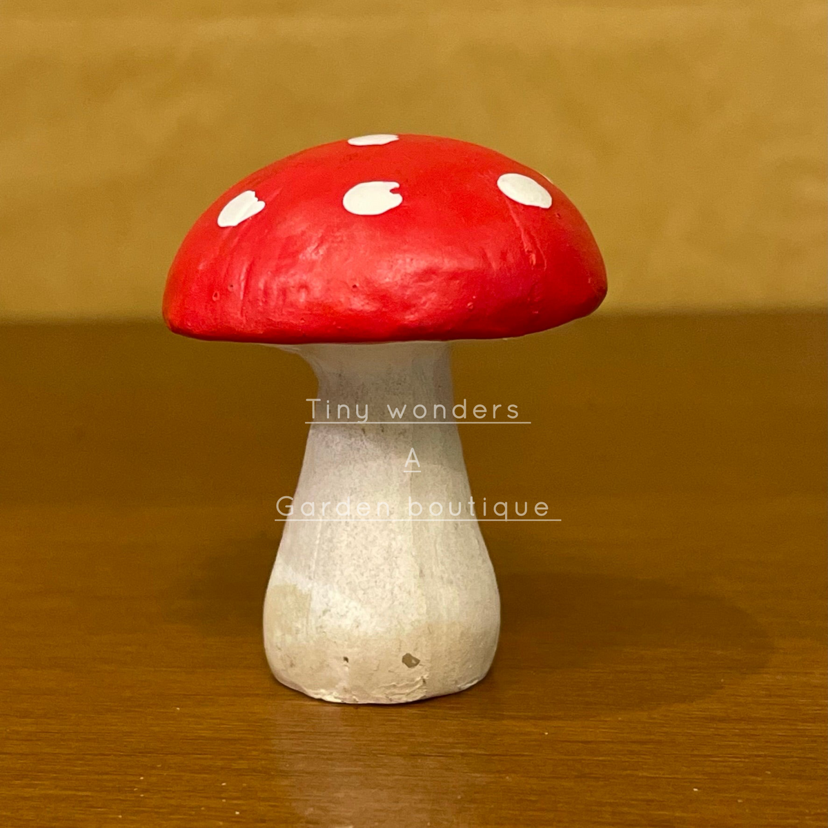 #033 Miniature Mushroom ( Set Of 3 ) Purple, Red , Yellow