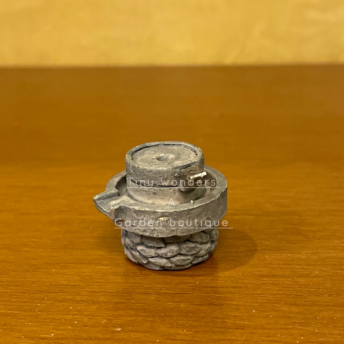 #039 Miniature Stone Well ( Set Of 2 )