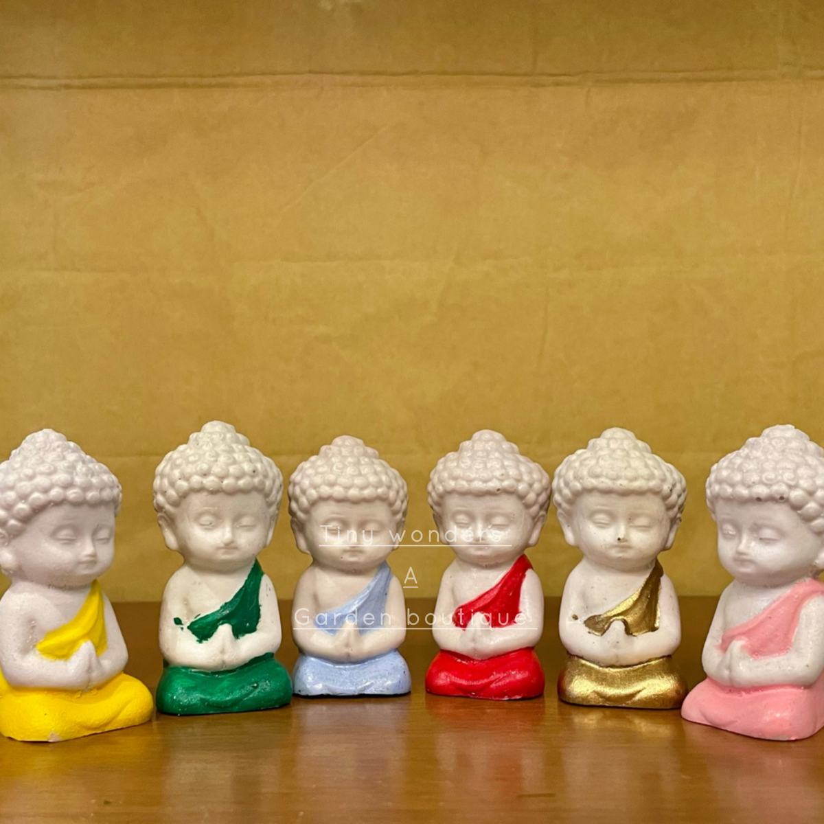 #175 Miniature Meditating Buddha ( set of 2 ) random colour