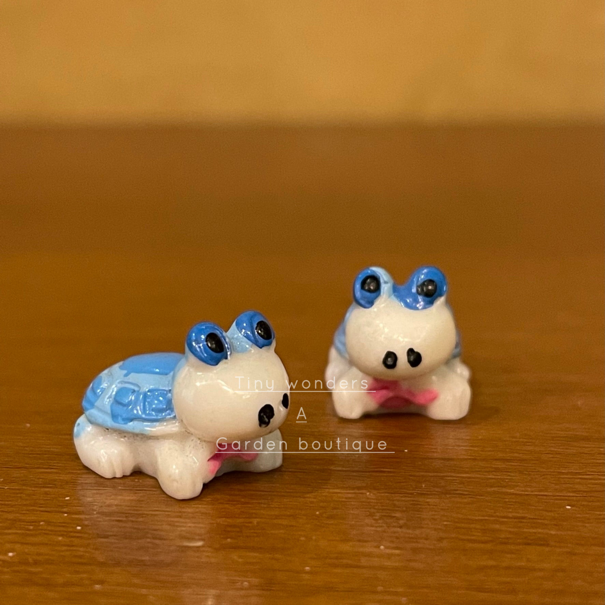 #225 Miniature Small blue Tortoise ( Set Of 2 )