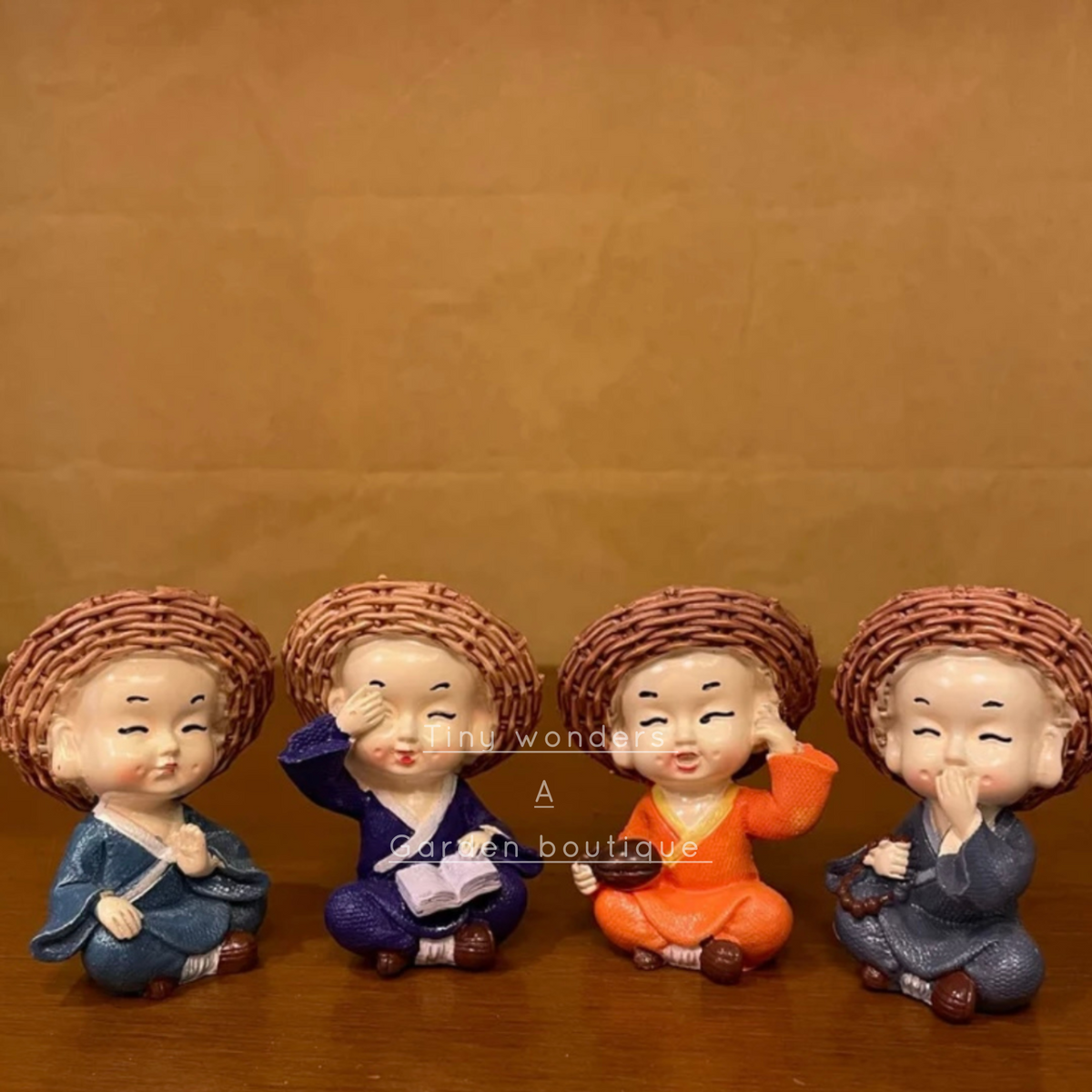 #234 Miniature Budha With Cap (SET OF 4)