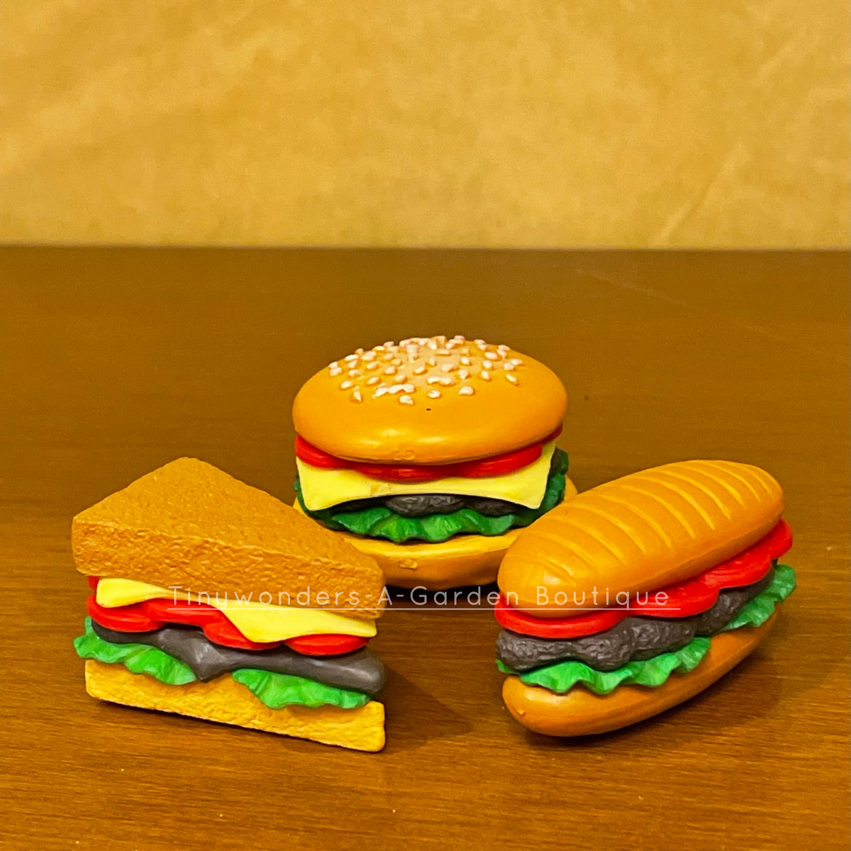 #256 Miniature Burger ( Set Of 3 )