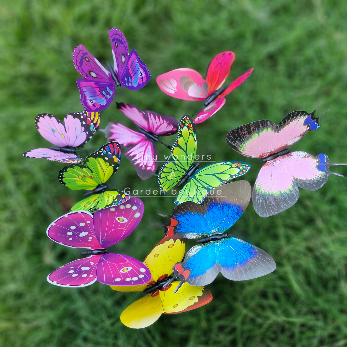 #380 Miniature Super Large Butterflies ( set of 5 )