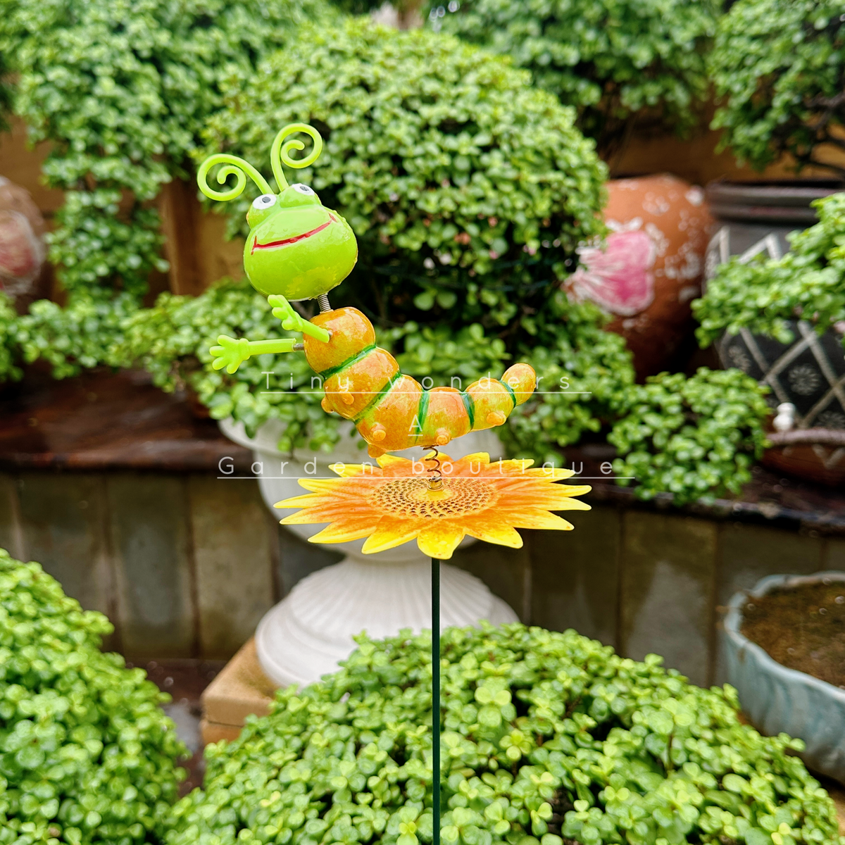 #S03 Smiling Caterpillar Stick ( Set of 2) random colour