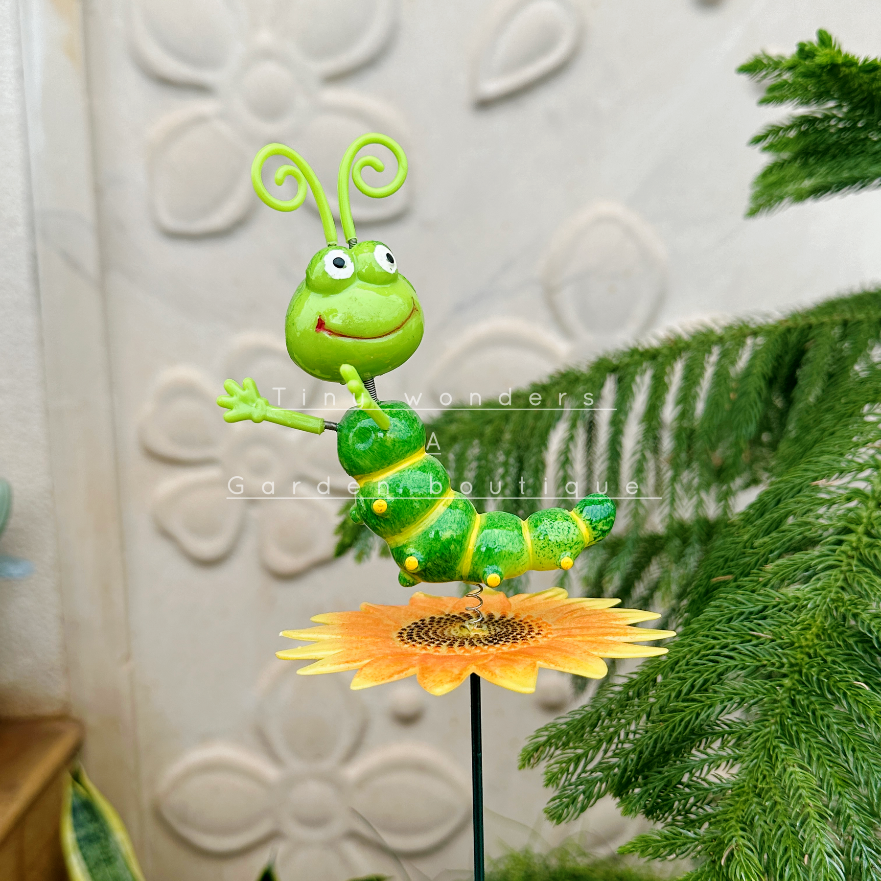 #S03 Smiling Caterpillar Stick ( Set of 2) random colour