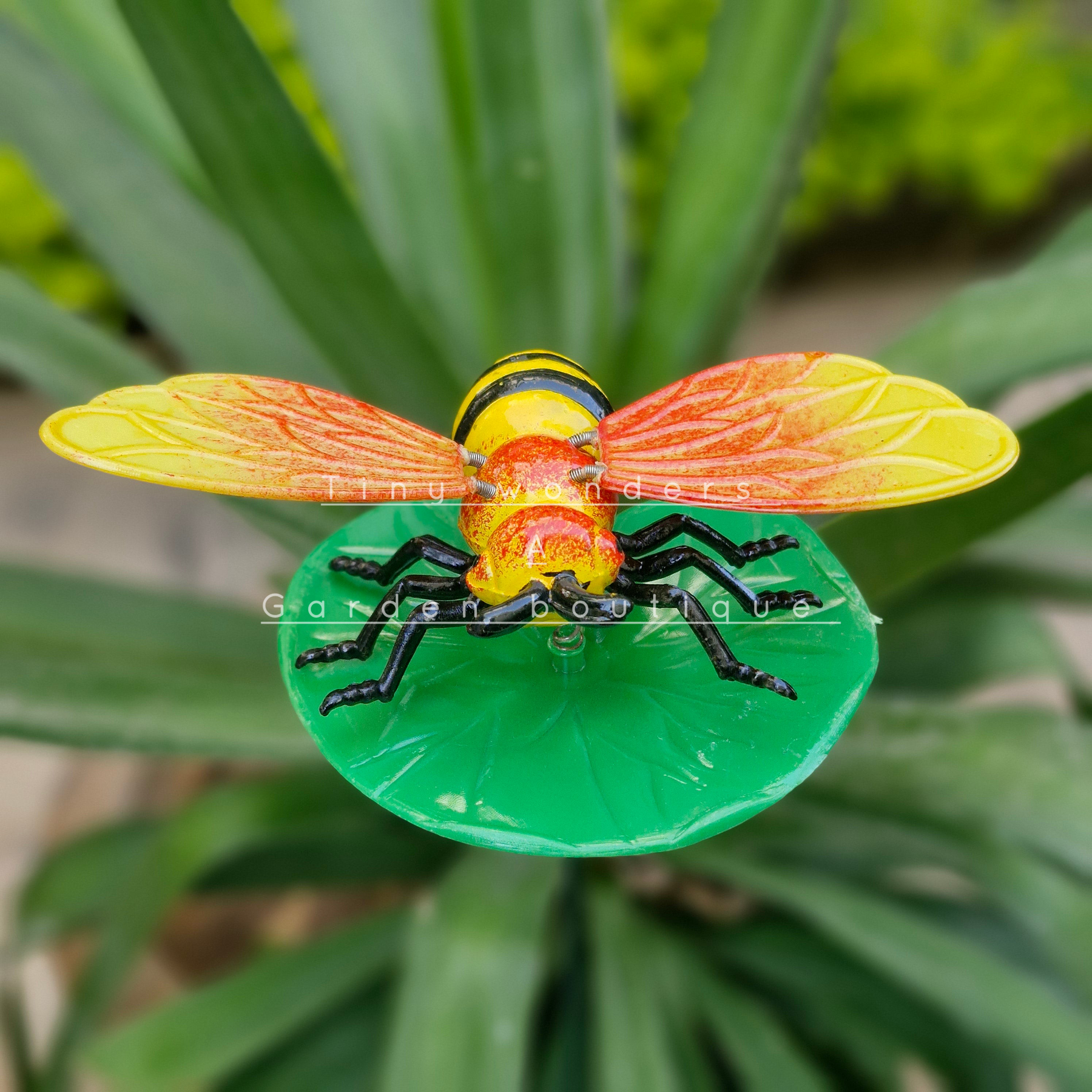 #S37 Bee On Lotus Leaf sticks ( set of 2) Random Colour