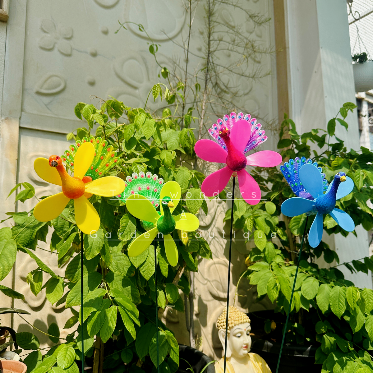 #S14 Peacock With Wings ( set Of 2 ) Random Colour