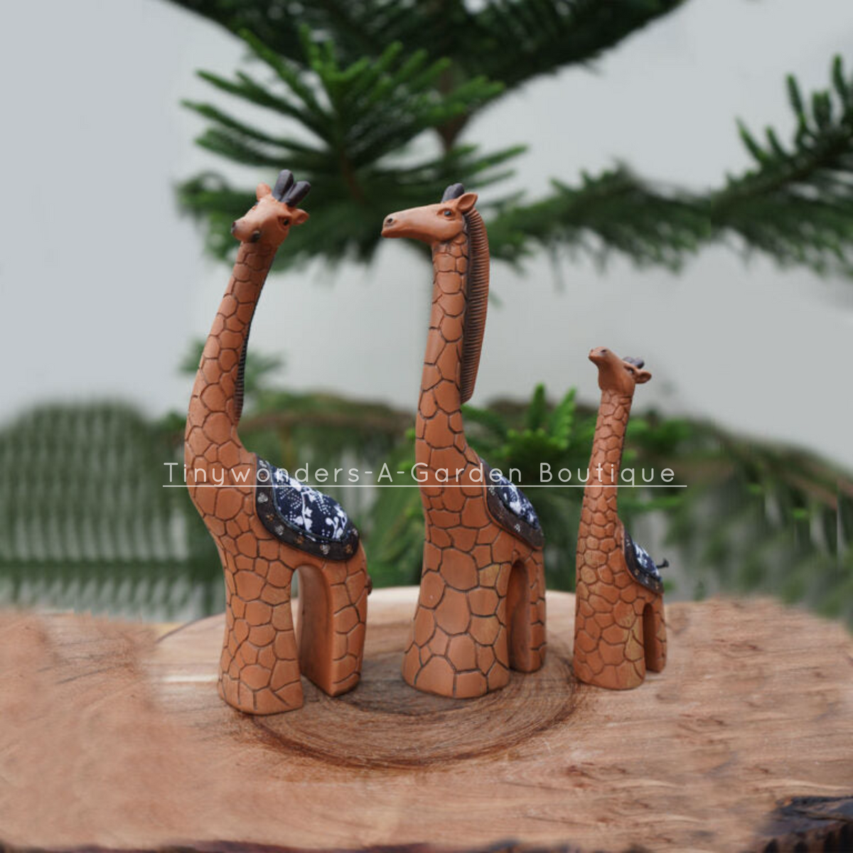 Brown Giraffe Set of 3