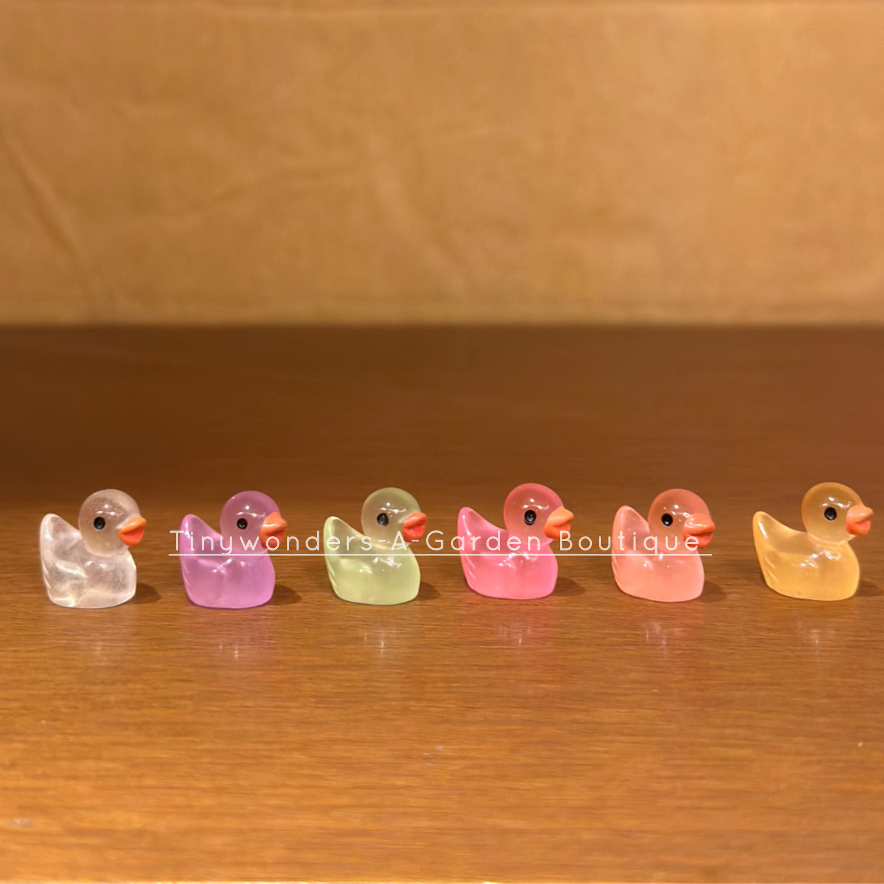 #338 Glow mini Duck ( Set of 2)