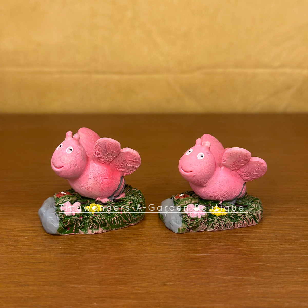 #416 Miniature Pink Or Green Happy Bee (Per Unit) random design