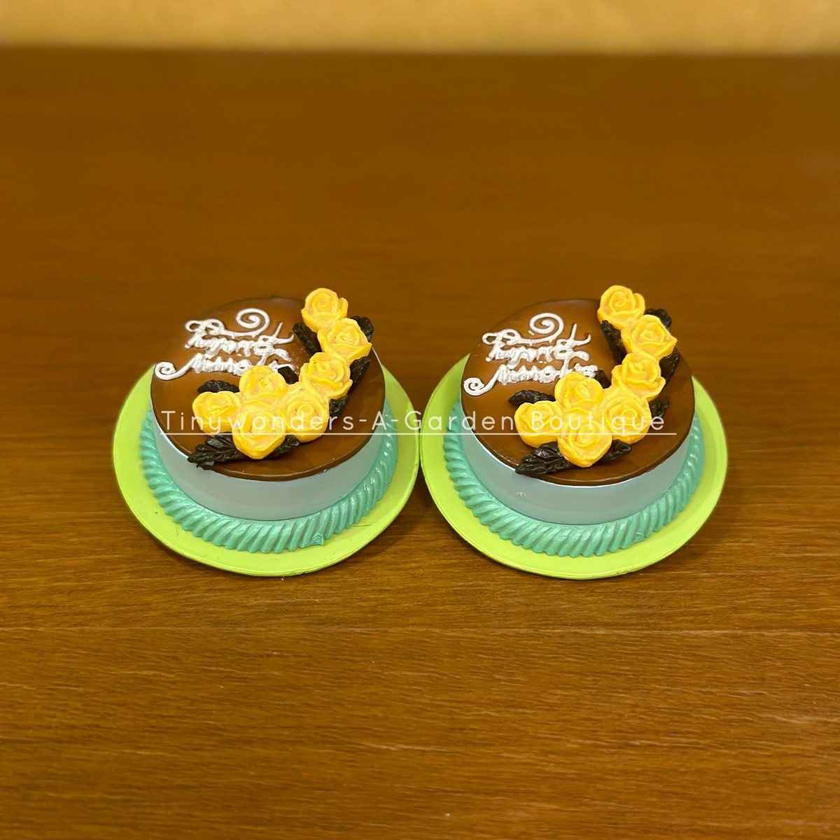 #417 Miniature Cake ( Set Of 2 ) Random Design