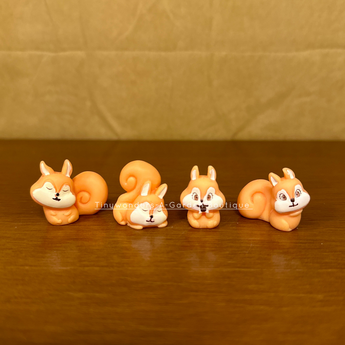 #447 Miniature Cute Squirrels (Set of 4)
