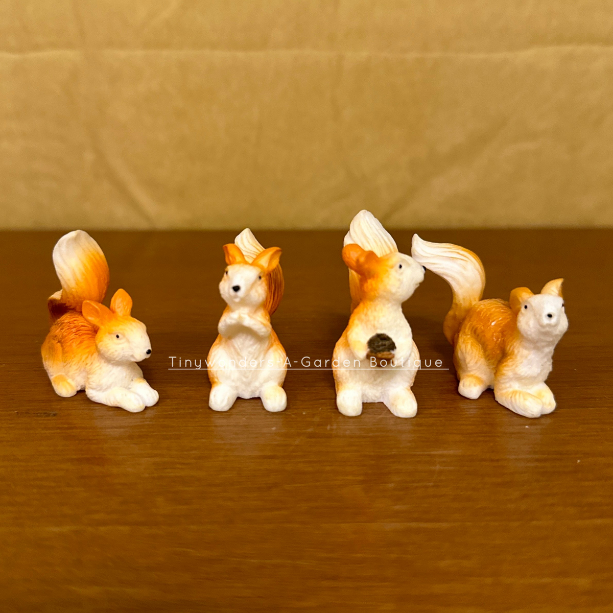 #448 Miniature Playing Squirrels (Set of 4)