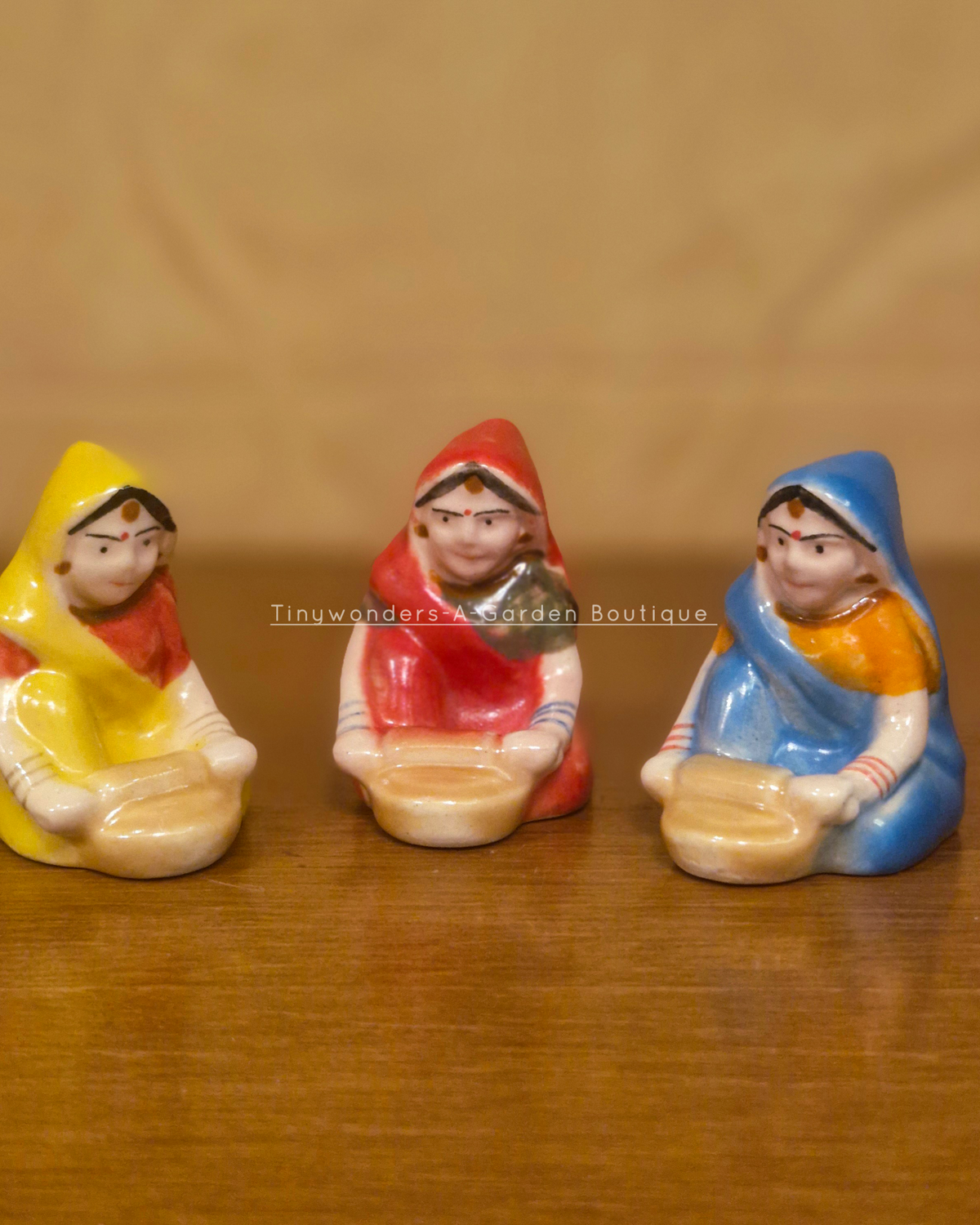 #C34 Miniature Village Woman ( Per Unit ) Random Colour & Design