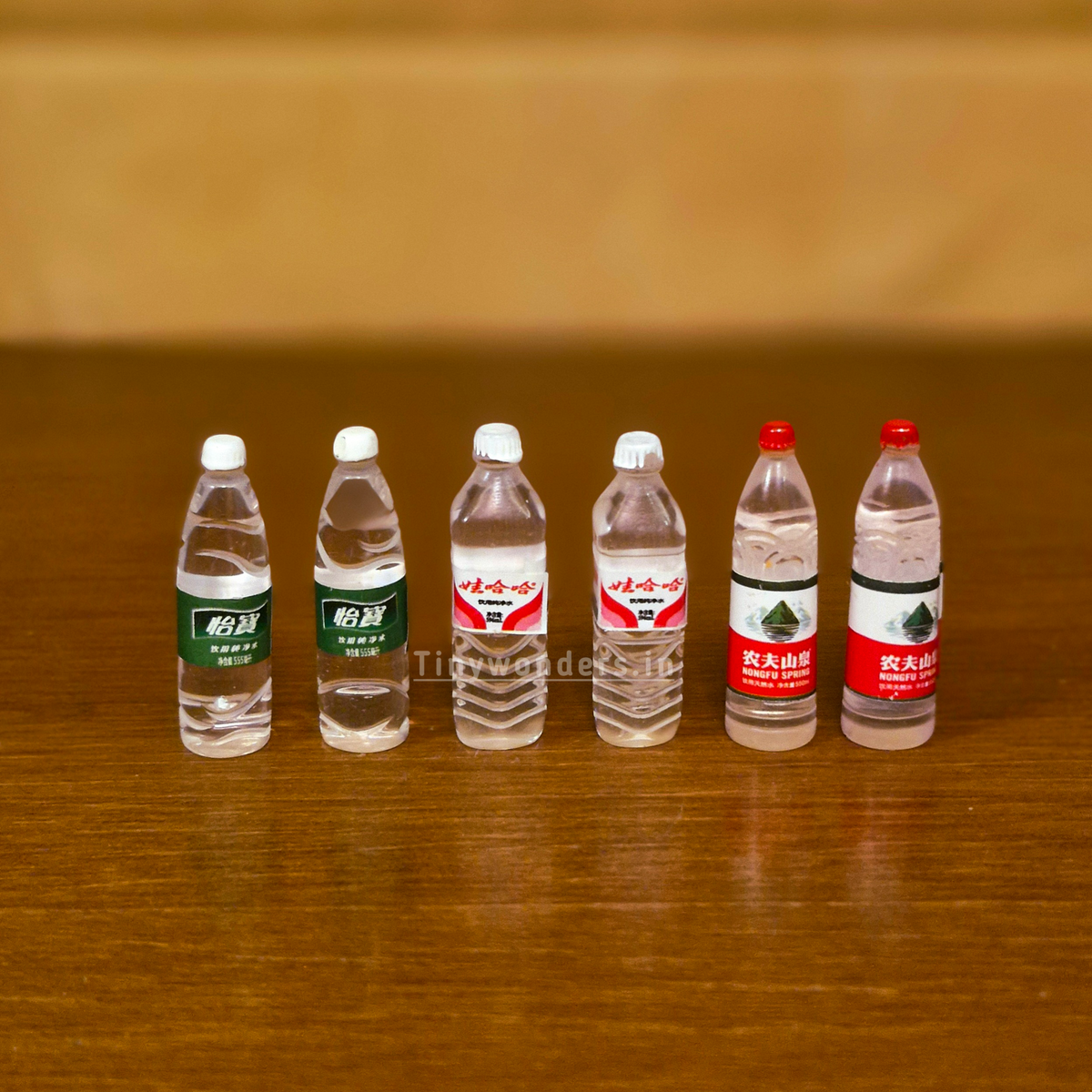 #359 Miniature mineral Water ( set of 3 )