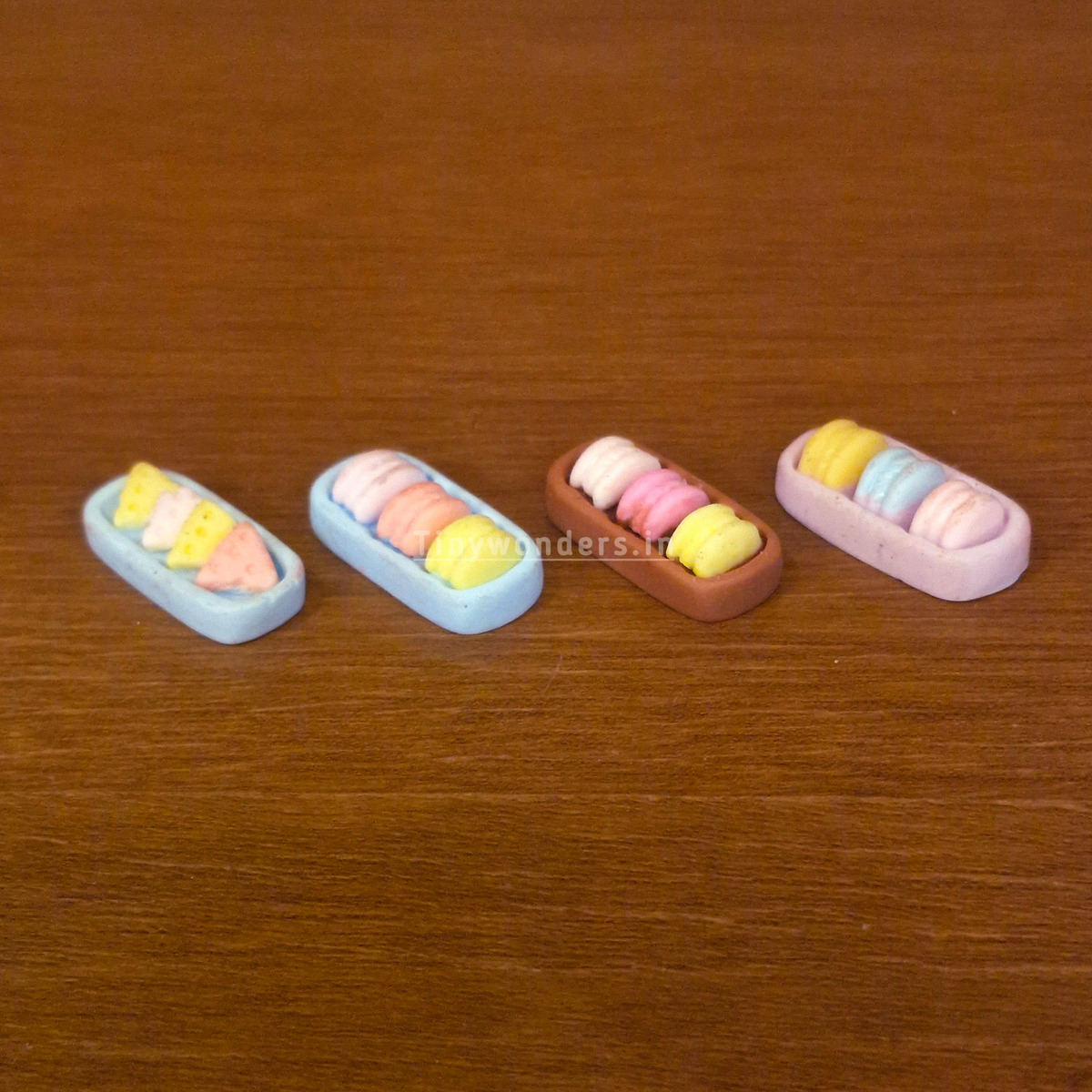 #348 Miniature Macroons ( Set Of 2 )random design