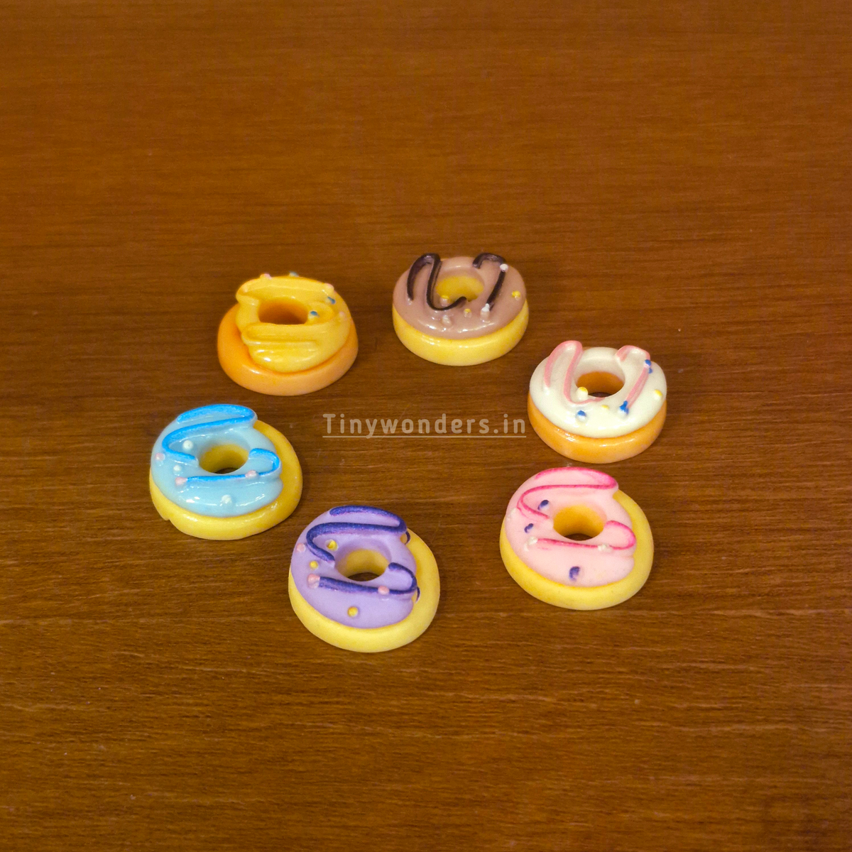 #347 Miniature Donut ( Set Of 5 ) Random Colour