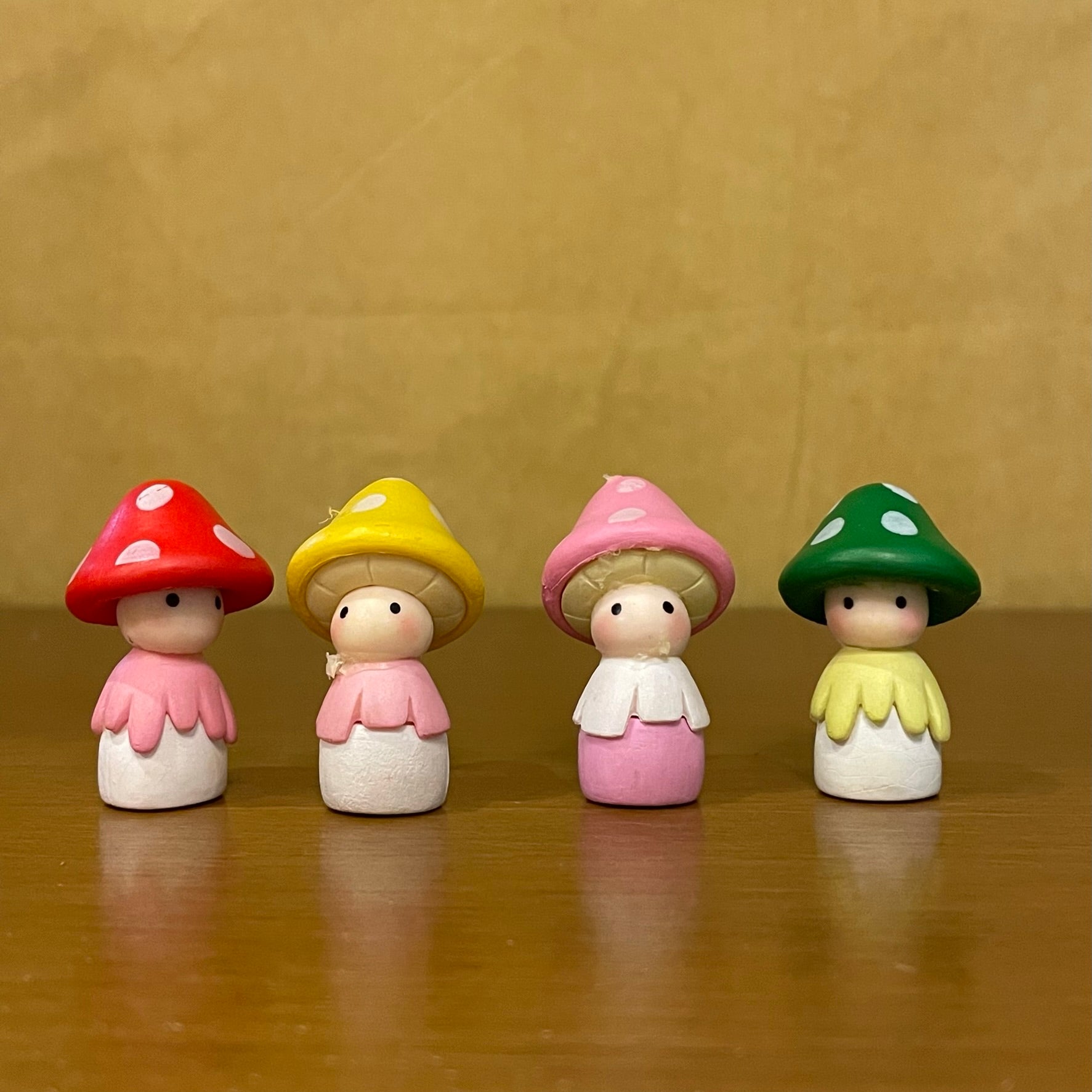 #004 Mushroom Doll (Set Of 2) Random colour )