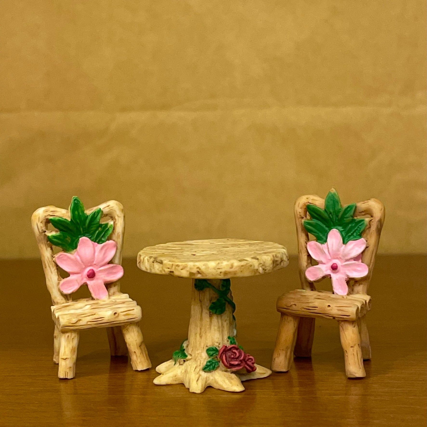 #013 Table Chair Floral (SET OF 3)