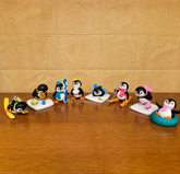 #673 Miniature Playing Penguins ( Set Of 2 ) Random Design