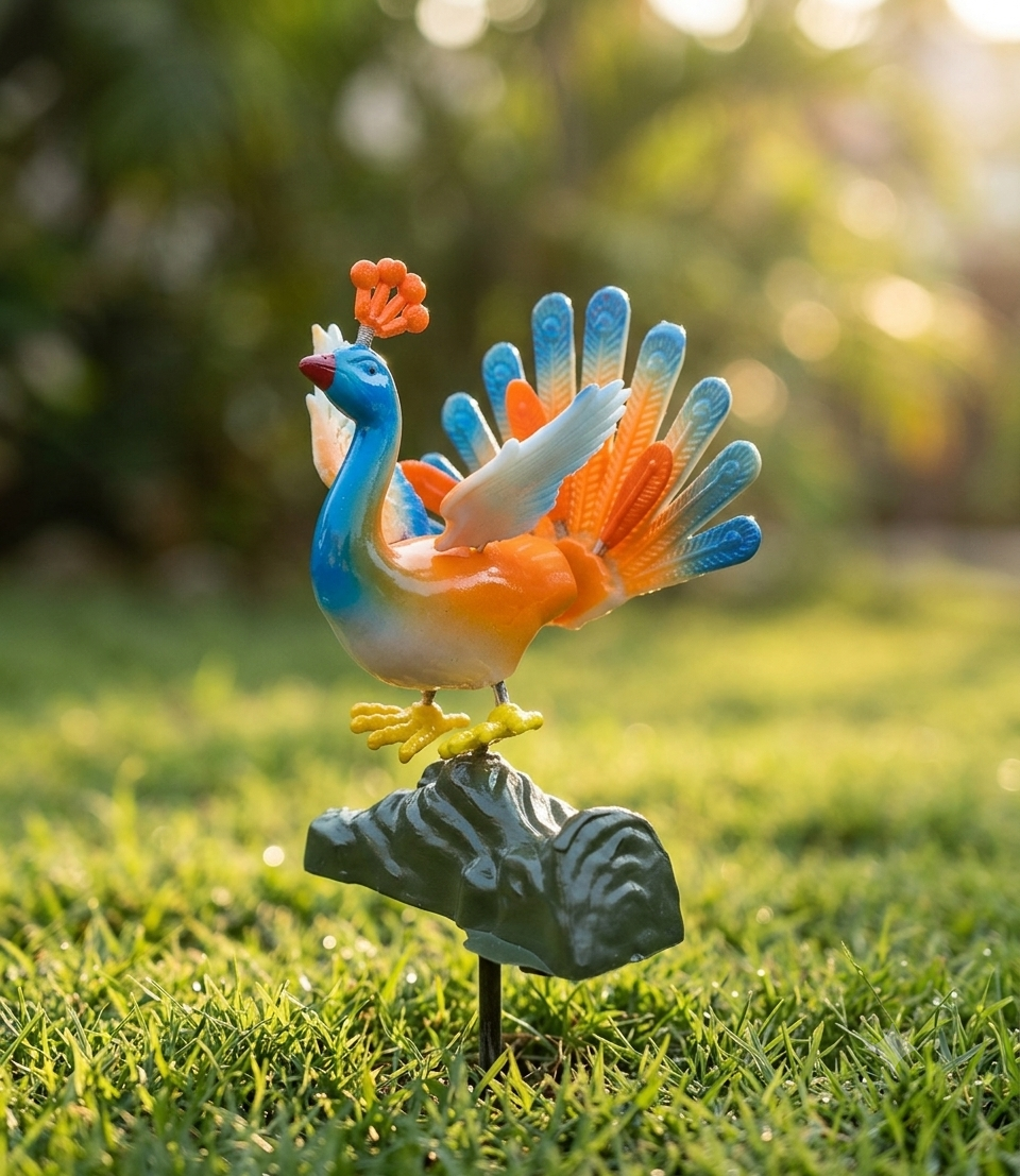 #S69 Colourful Peacock ( Set Of 2 )