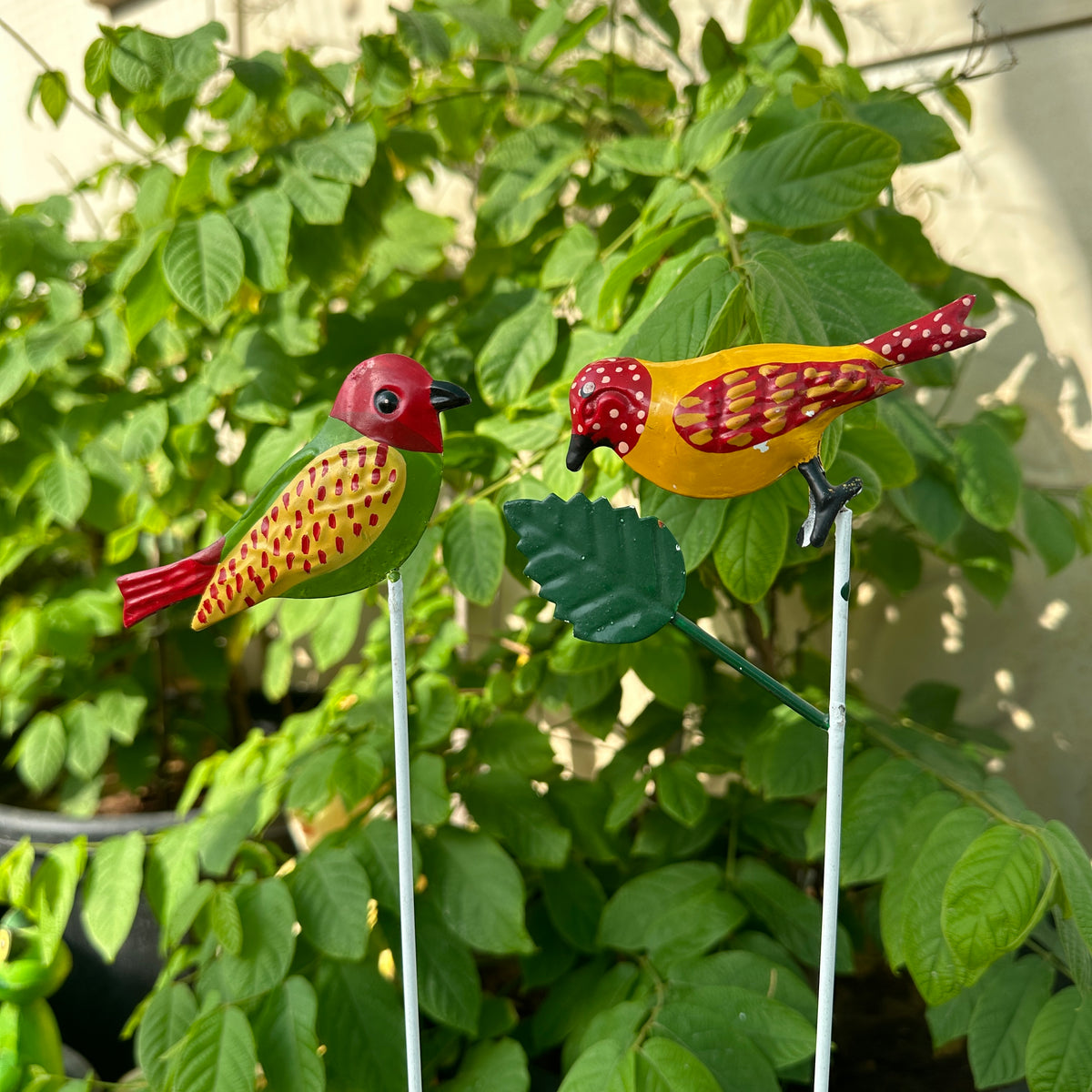 Metal Bird Garden Stick ( set of 2 )