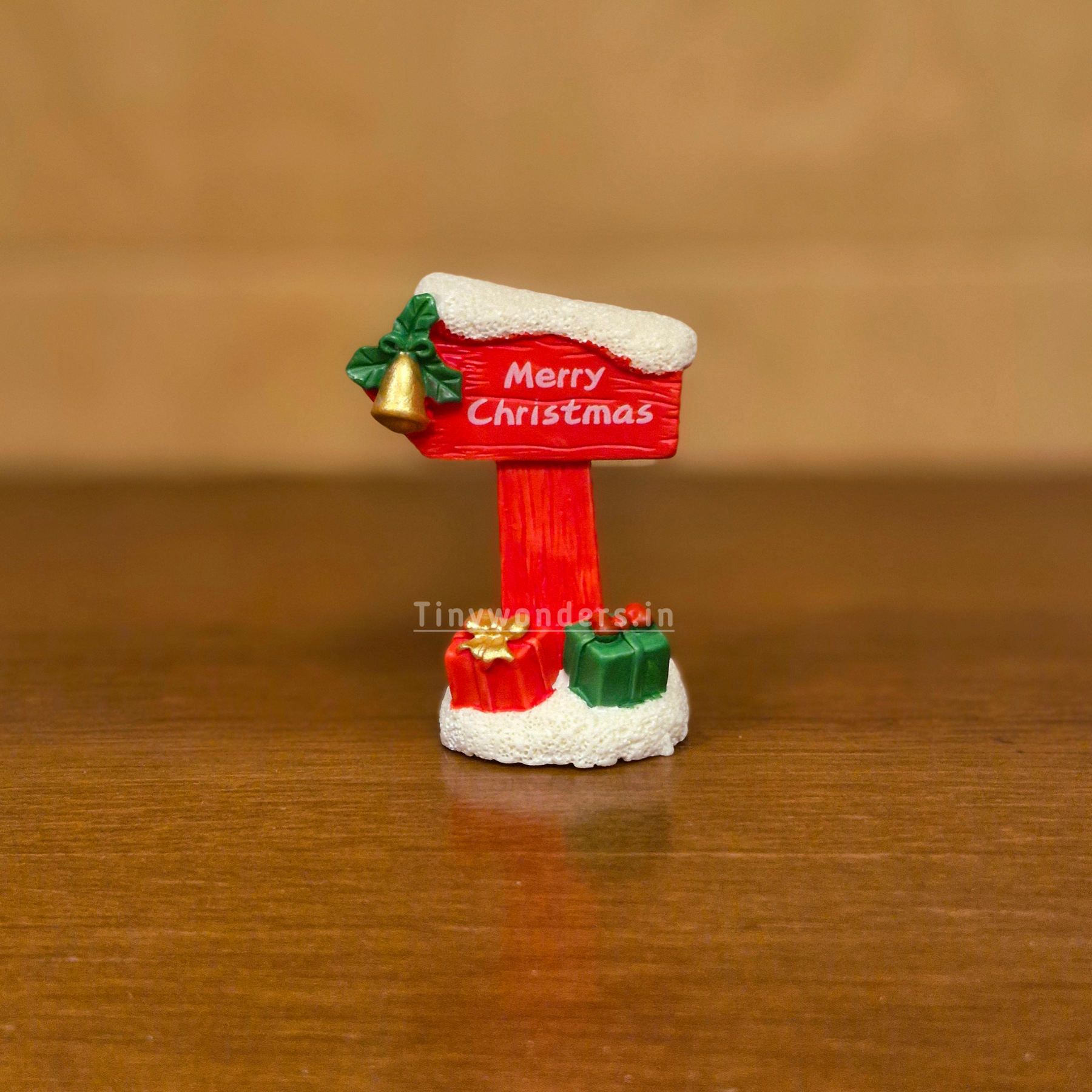 #616 Christmas Miniature Sign Board ( Set Of 2 ) Random Design