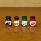 #633 Miniature Jam Bottles ( Set Of 4 )