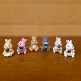 #517 Cute Rabbits (Set Of 2 ) Random Design