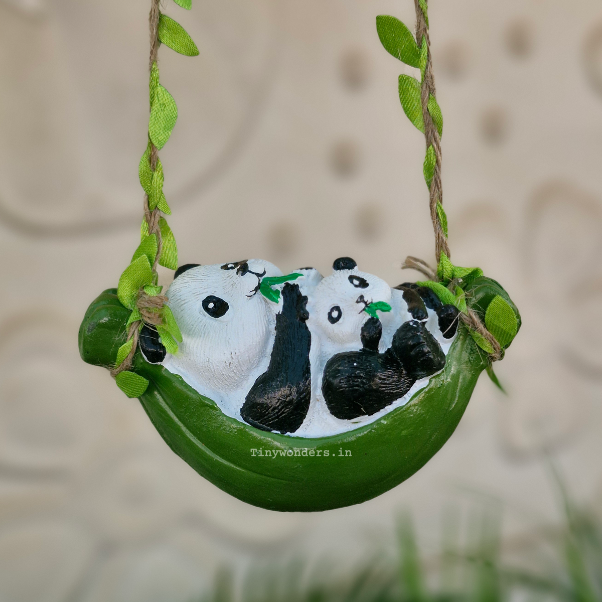 Cuddle Buddies Panda Couple Garden Decor