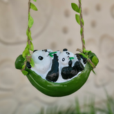Cuddle Buddies Panda Couple Garden Decor