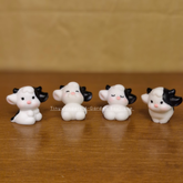 #519 Playing Cows ( Set Of 2 ) Random Design