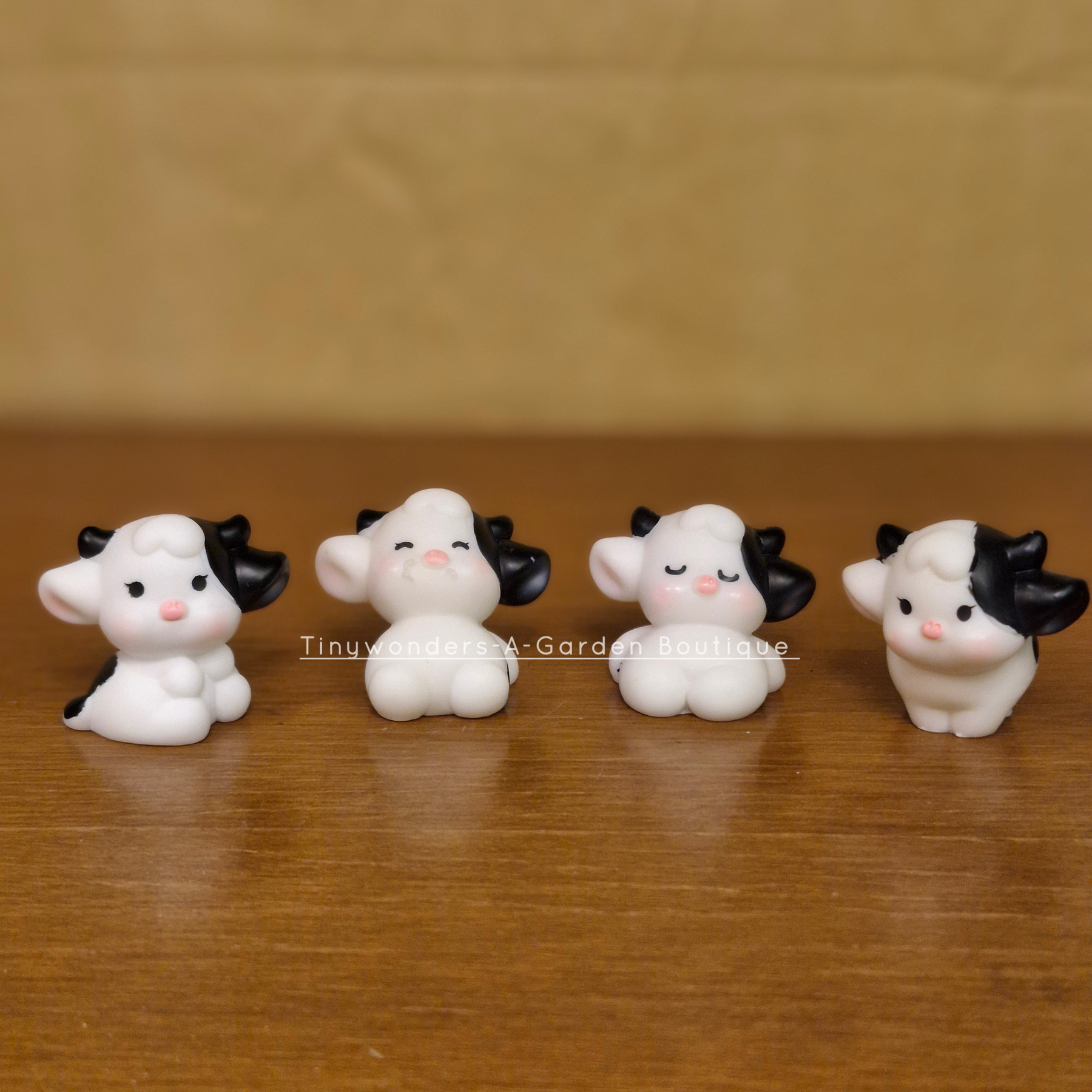 #519 Playing Cows ( Set Of 2 ) Random Design