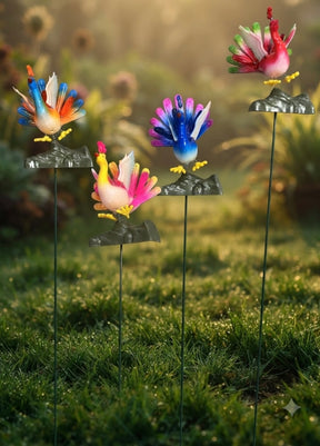 #S69 Colourful Peacock ( Set Of 2 )