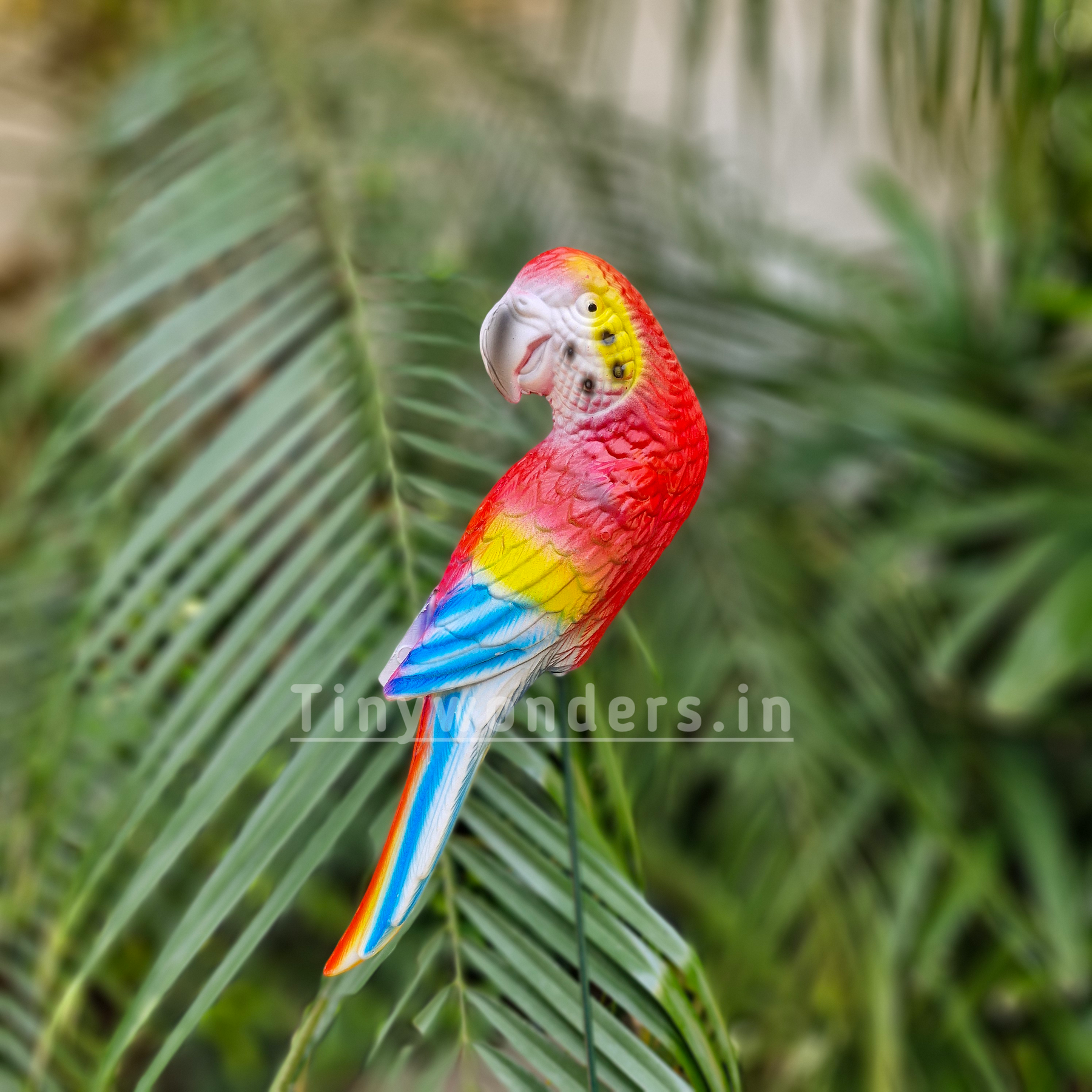 #S63 Colourful Parrot Sticks/ Stakes ( Set Of 2 ) Random Colour