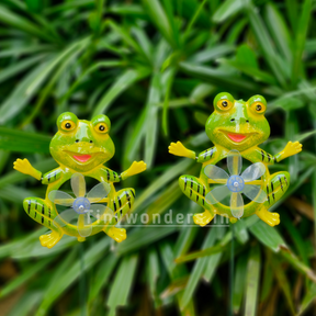 #S67 Funny Frog Sticks/ Stakes ( Set Of 2 )