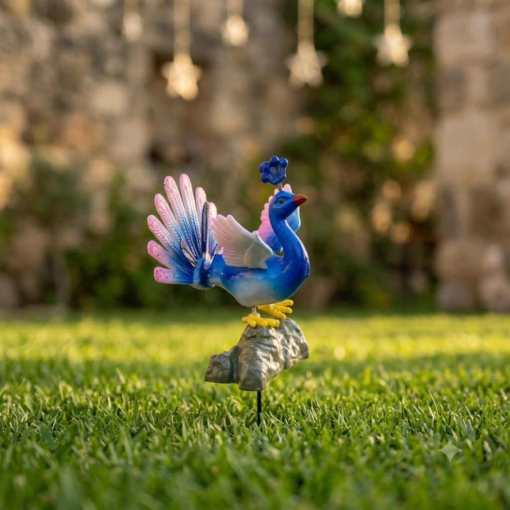 #S69 Colourful Peacock ( Set Of 2 )