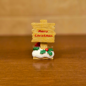 #616 Christmas Miniature Sign Board ( Set Of 2 ) Random Design