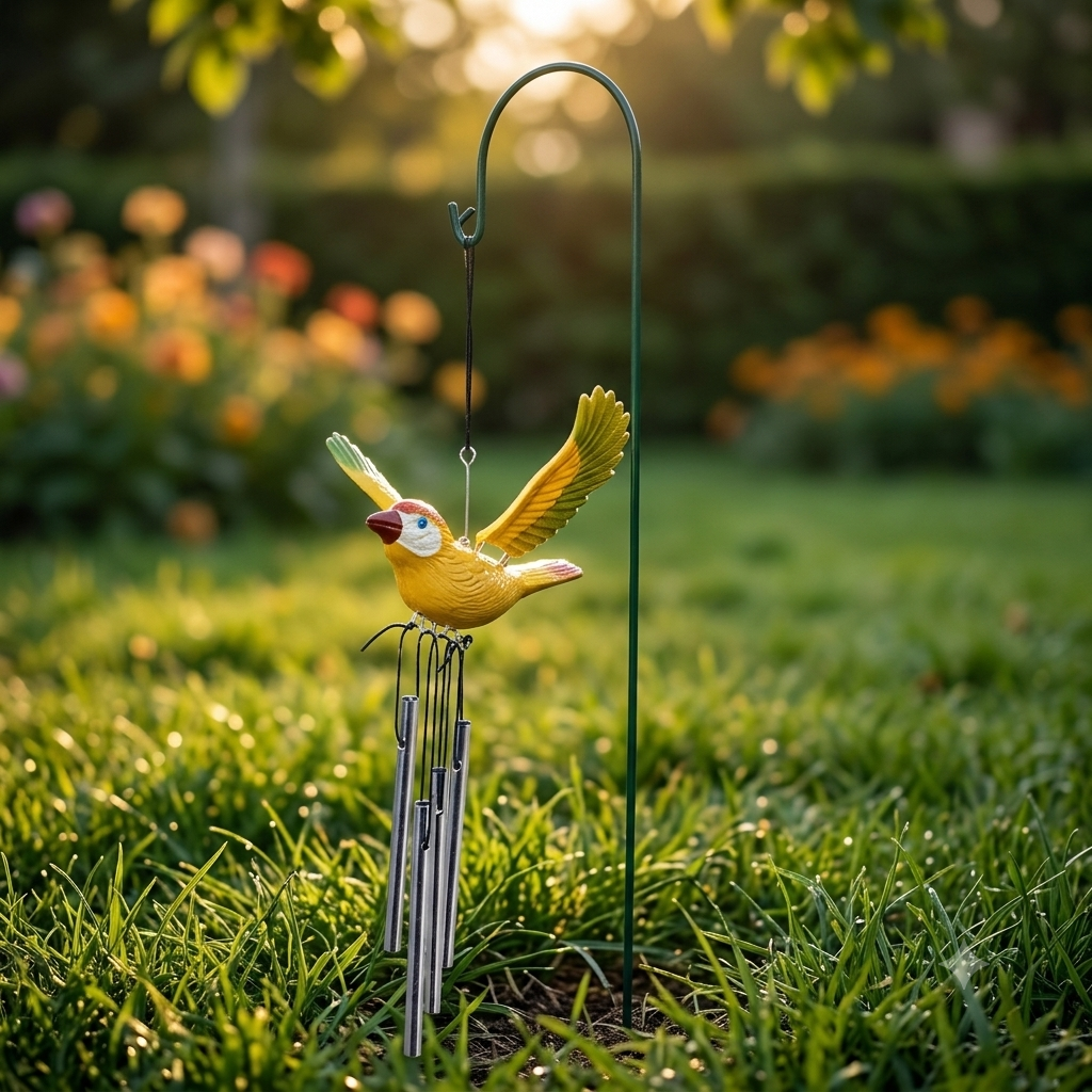 #S70 Birds With Wind Chimes ( Set Of 2 ) Random Colour