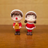 #613 Christmas Miniature Couple ( Per Pair )