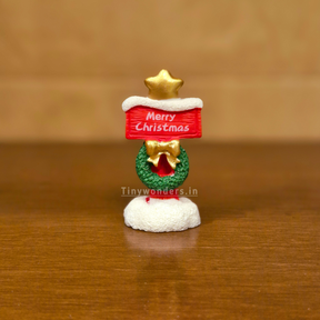 #616 Christmas Miniature Sign Board ( Set Of 2 ) Random Design