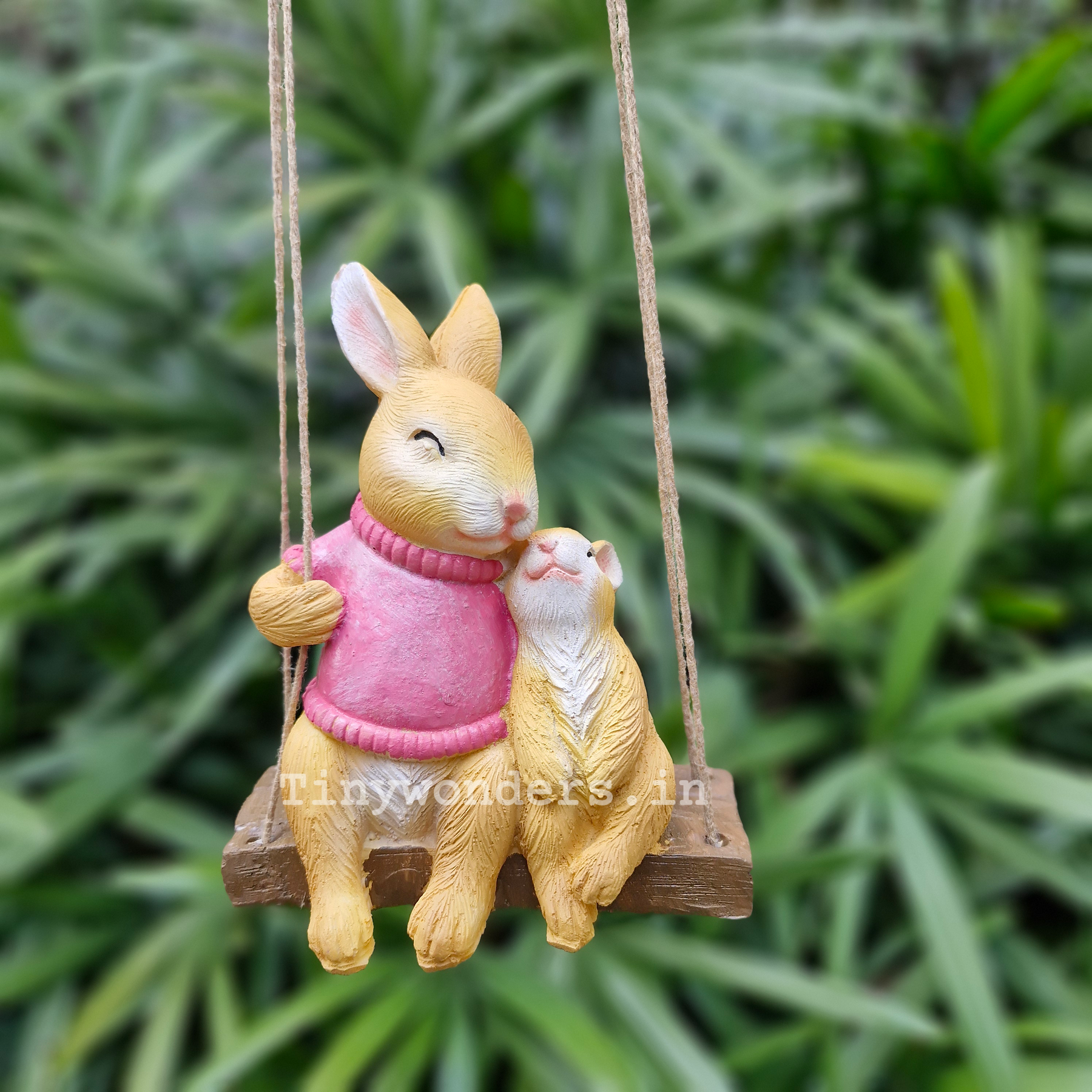 Rabbit Mom & Baby Cute Swing Hanging ( Per Unit )